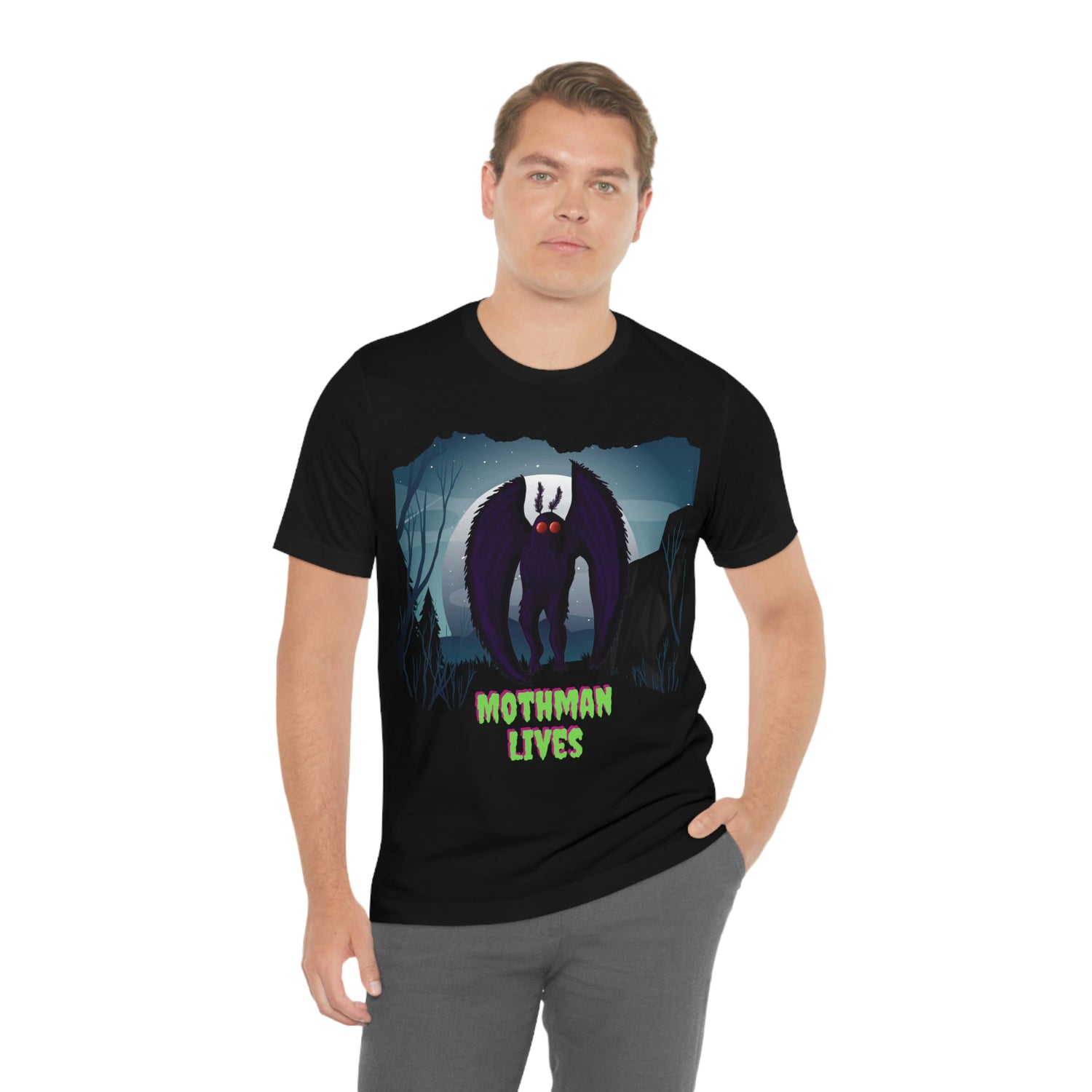 Mothman lives shirt- Awesome Cryptid Tshirt Lord and Lady Towers