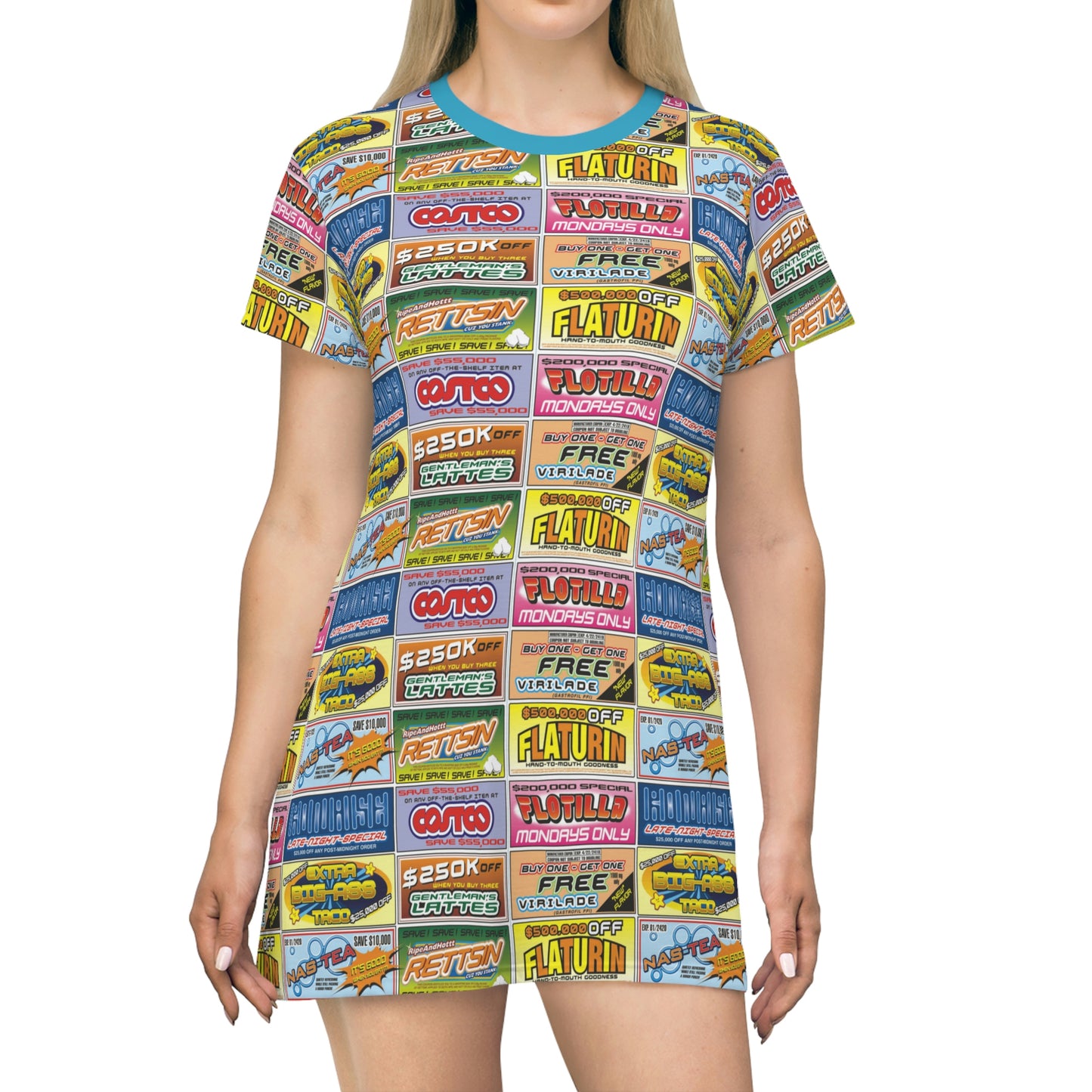 All Over Print T-Shirt Dress Lord and Lady Towers