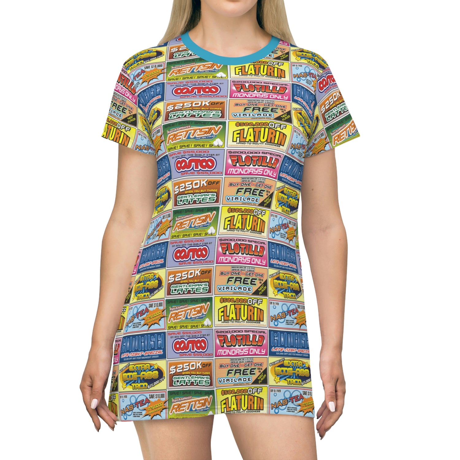 All Over Print T-Shirt Dress Lord and Lady Towers