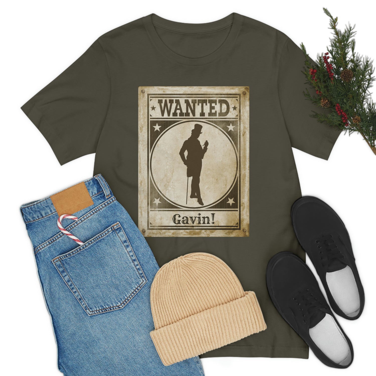 GAVIN  Wanted Sign - Have you seen my mate Gavin? Red Dead Redemption inspired parady tshirt Lord and Lady Towers