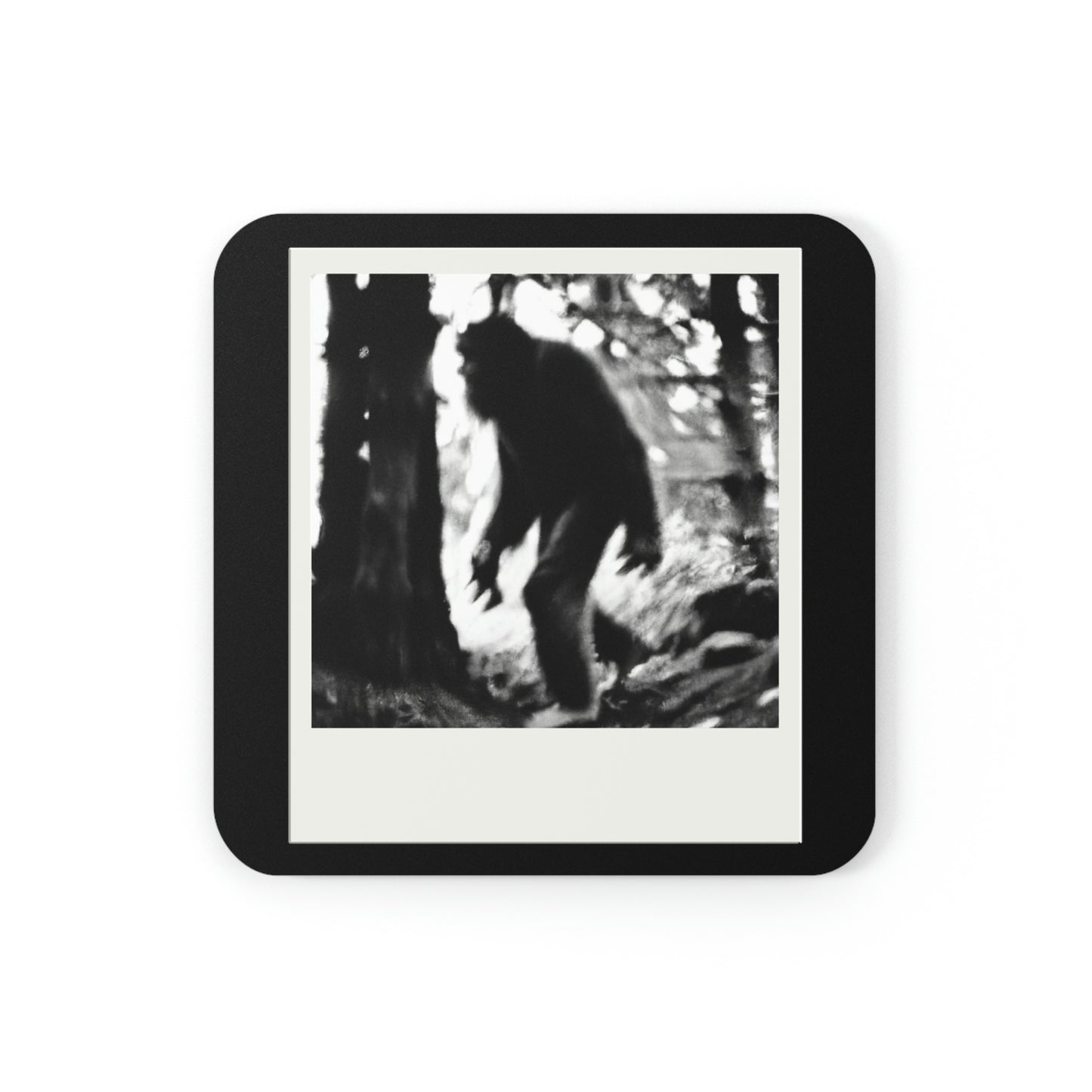 Bigfoot Polaroid Corkwood Coaster Set