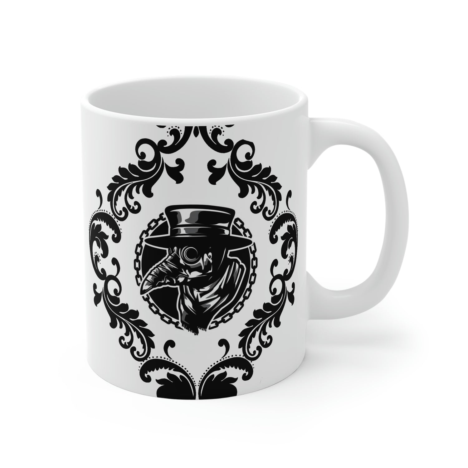 Plague Doctor with Filigree mug Lord and Lady Towers