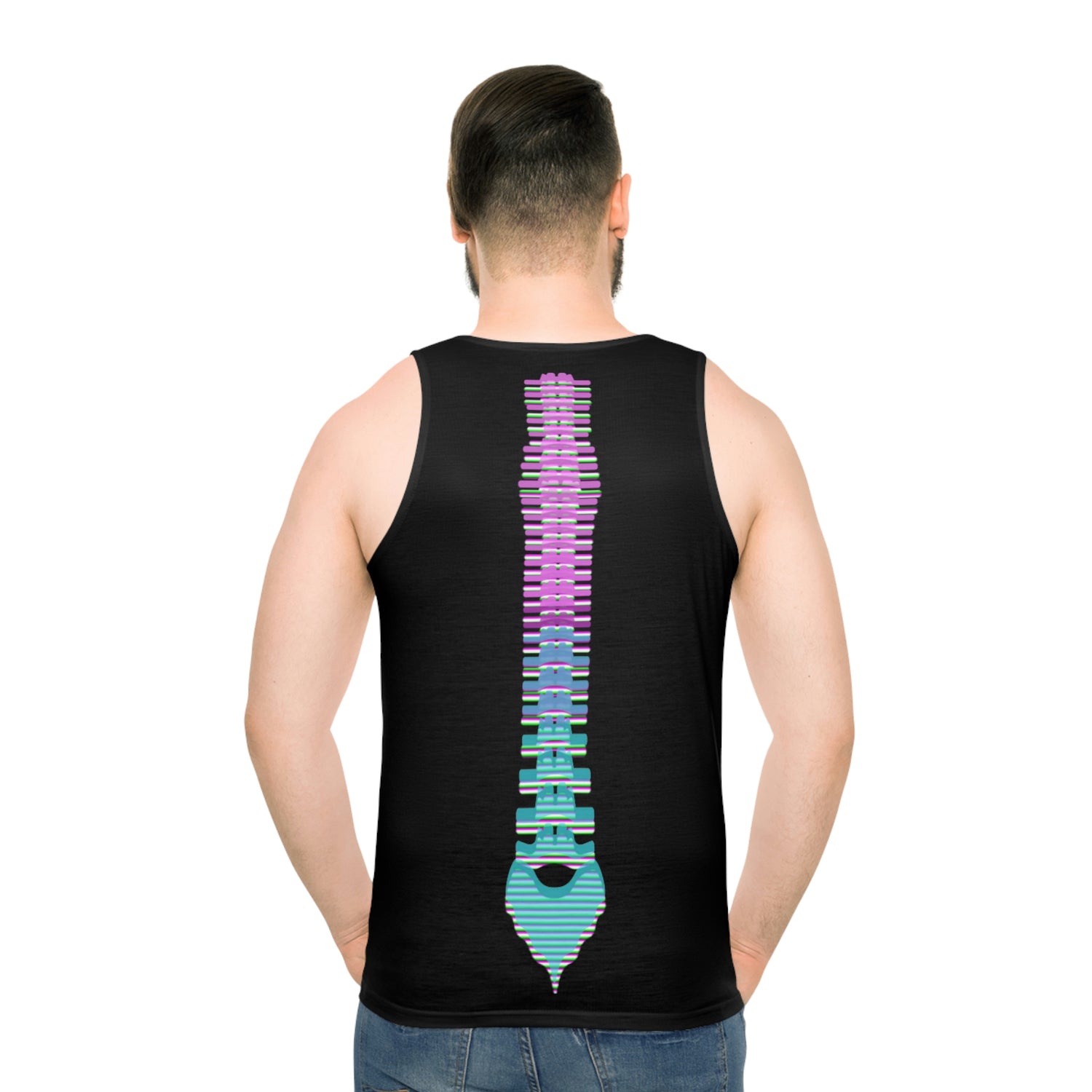 Gothic /Retro Wave Rib and Spine Tank Top Lord and Lady Towers