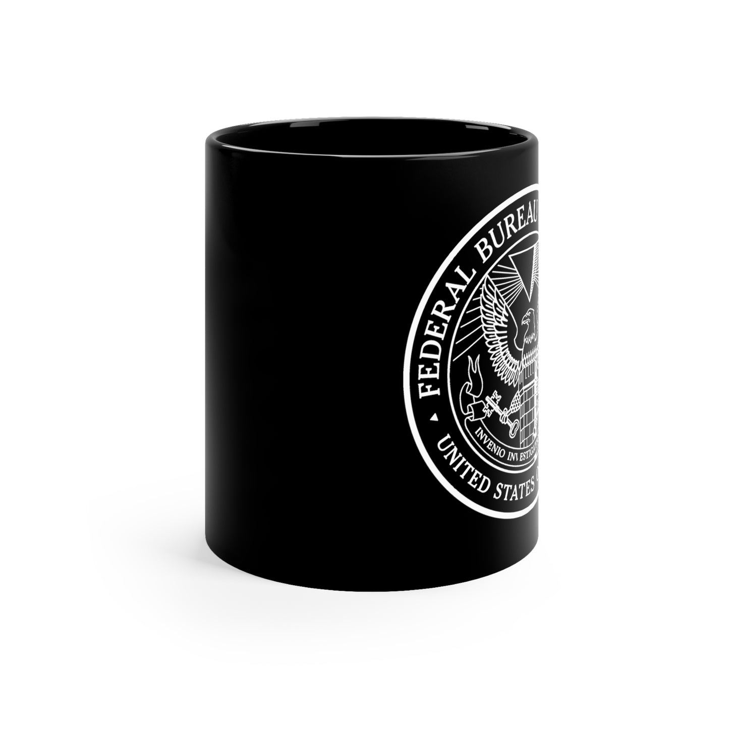Control inspired FBC Federal Bureau of Control black coffee mug cup Lord and Lady Towers