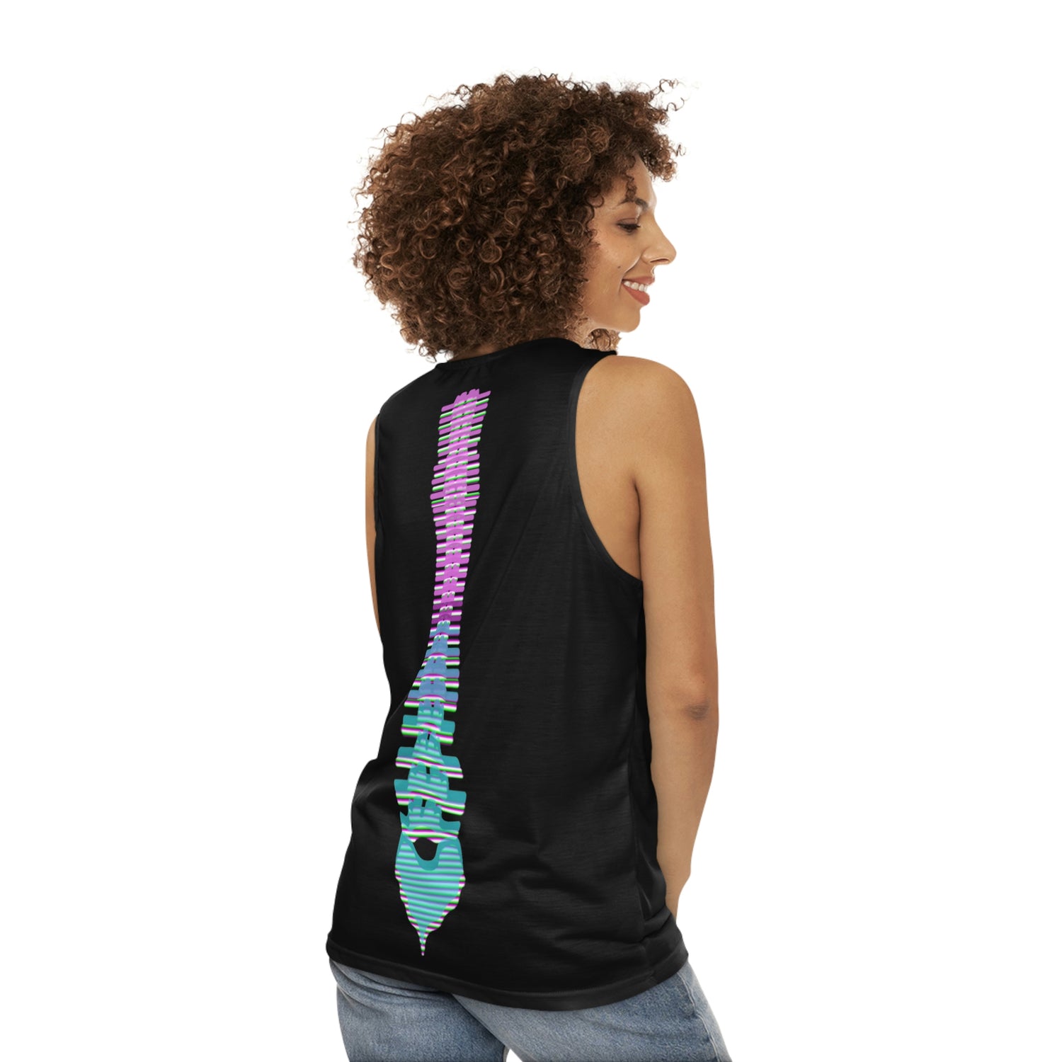 Gothic /Retro Wave Rib and Spine Tank Top Lord and Lady Towers