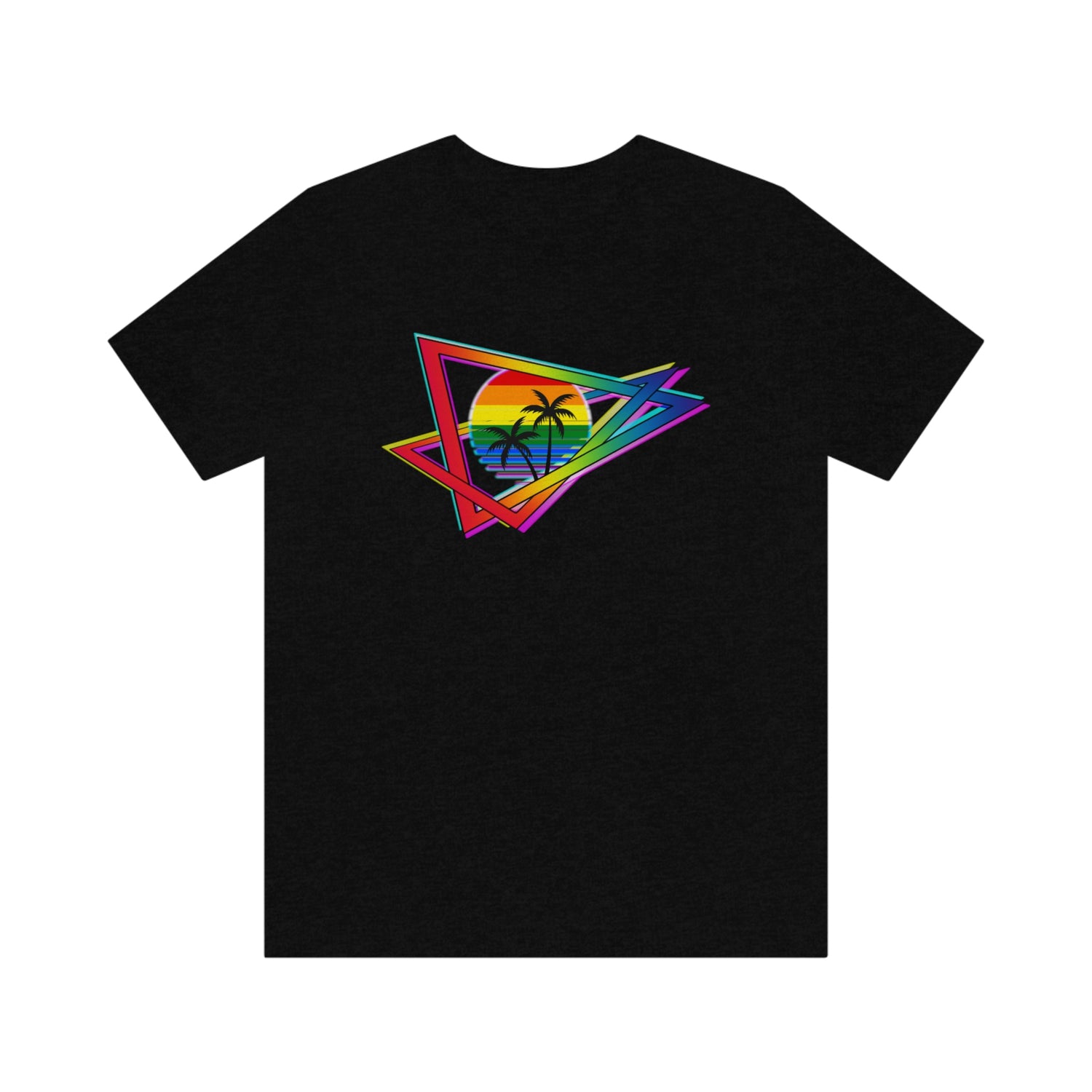 Outrun Style Rainbow Pride Shirt Lord and Lady Towers