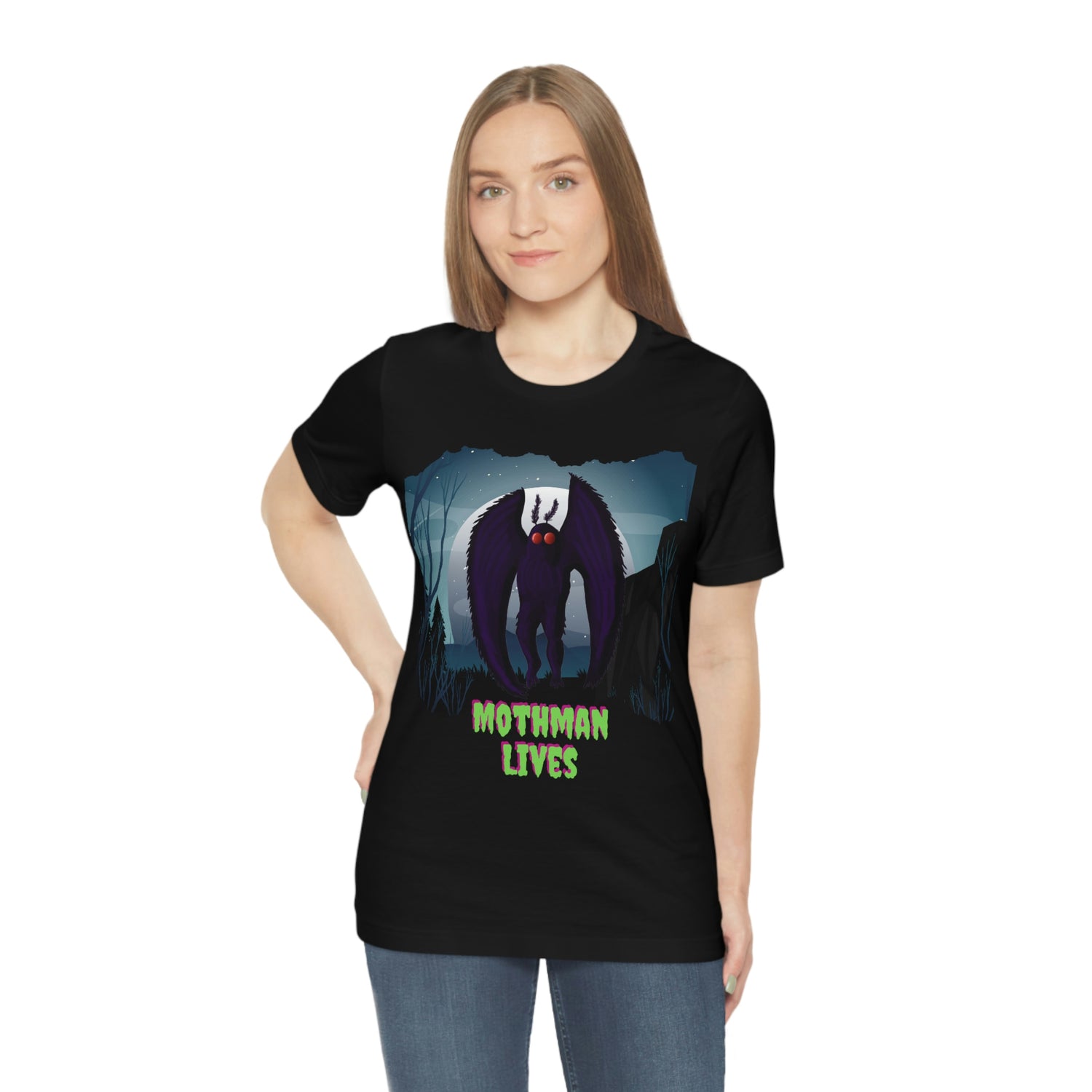 Mothman lives shirt- Awesome Cryptid Tshirt Lord and Lady Towers