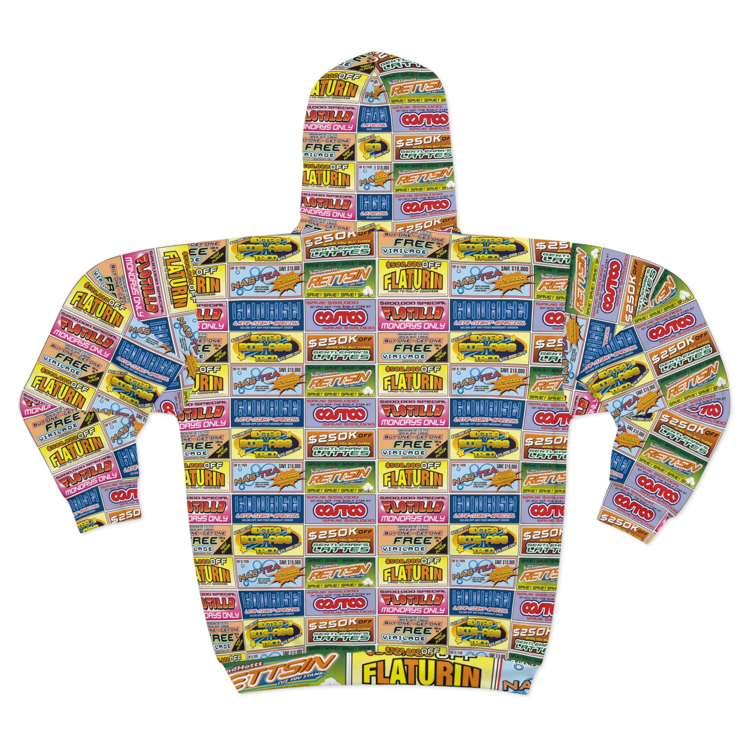 Idiocracy Inspired Fake Brands Zipper Hoodie Lord and Lady Towers