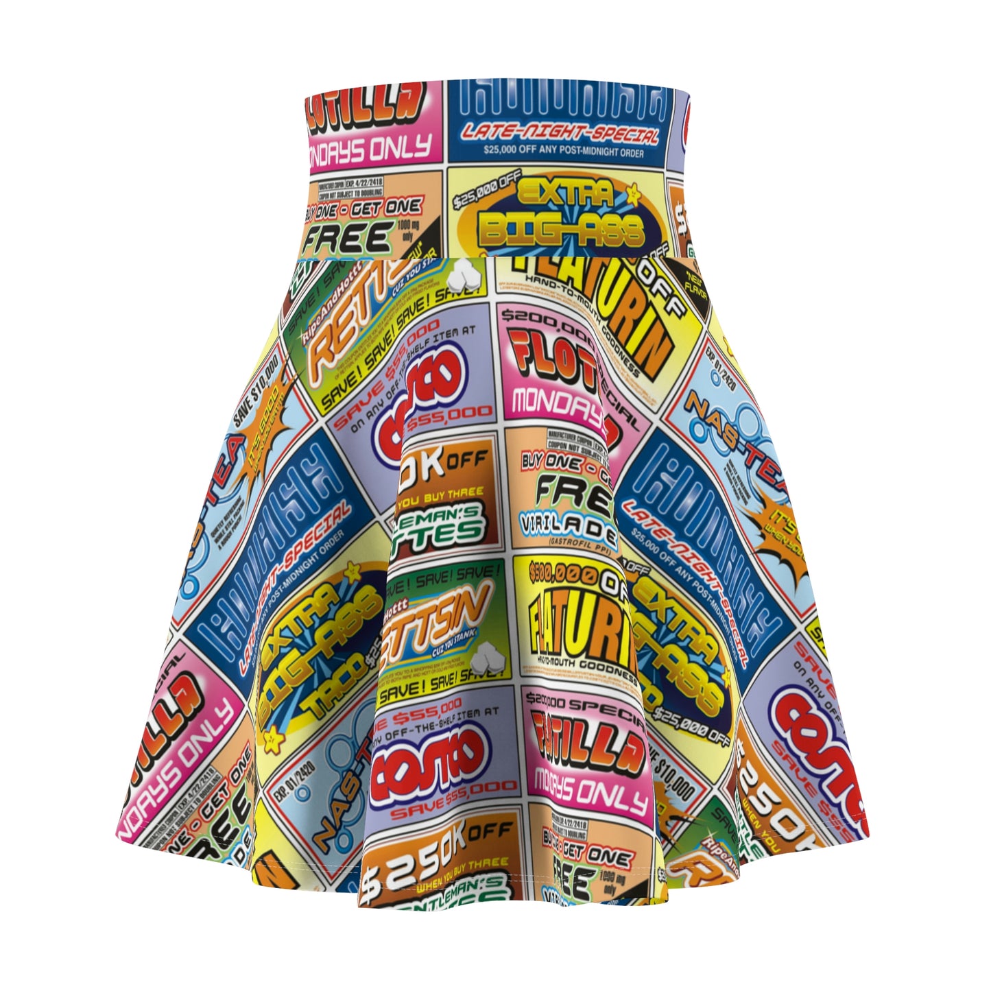 Idiocracy Inspired Women's Skater Skirt Lord and Lady Towers