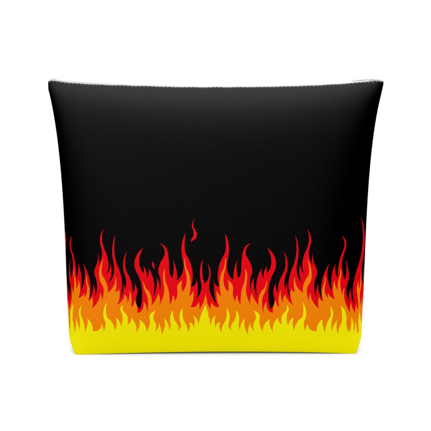 Lit Flames of Hell Retro Flames Punk Makeup Bag