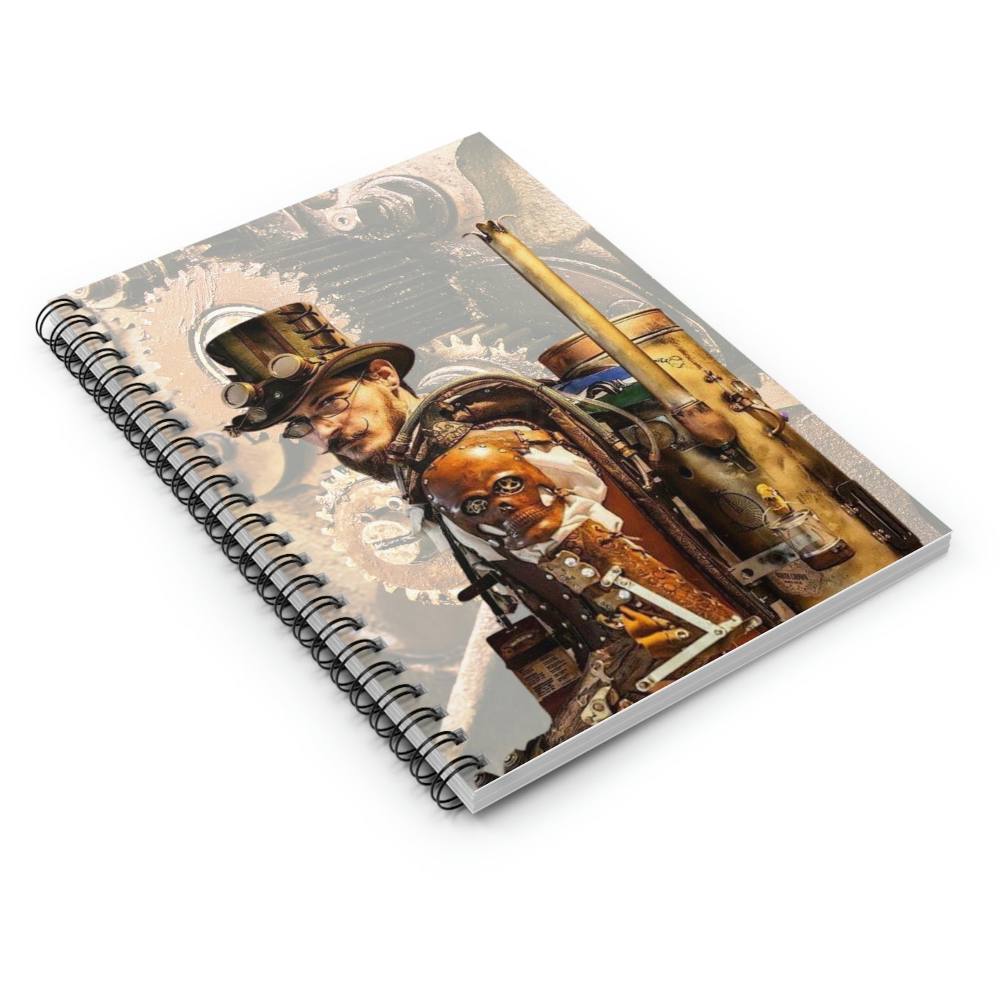Steampunk Journal / Spiral Notebook - Ruled Line Lord and Lady Towers