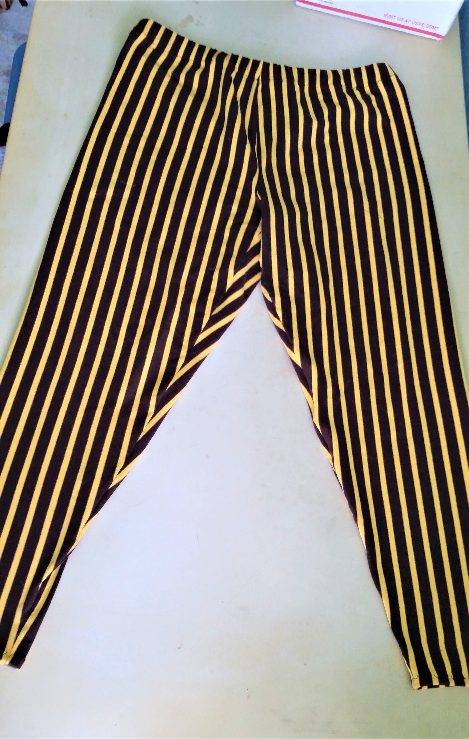 Steampunk Circus Striped Stretch Leggings Lord and Lady Towers