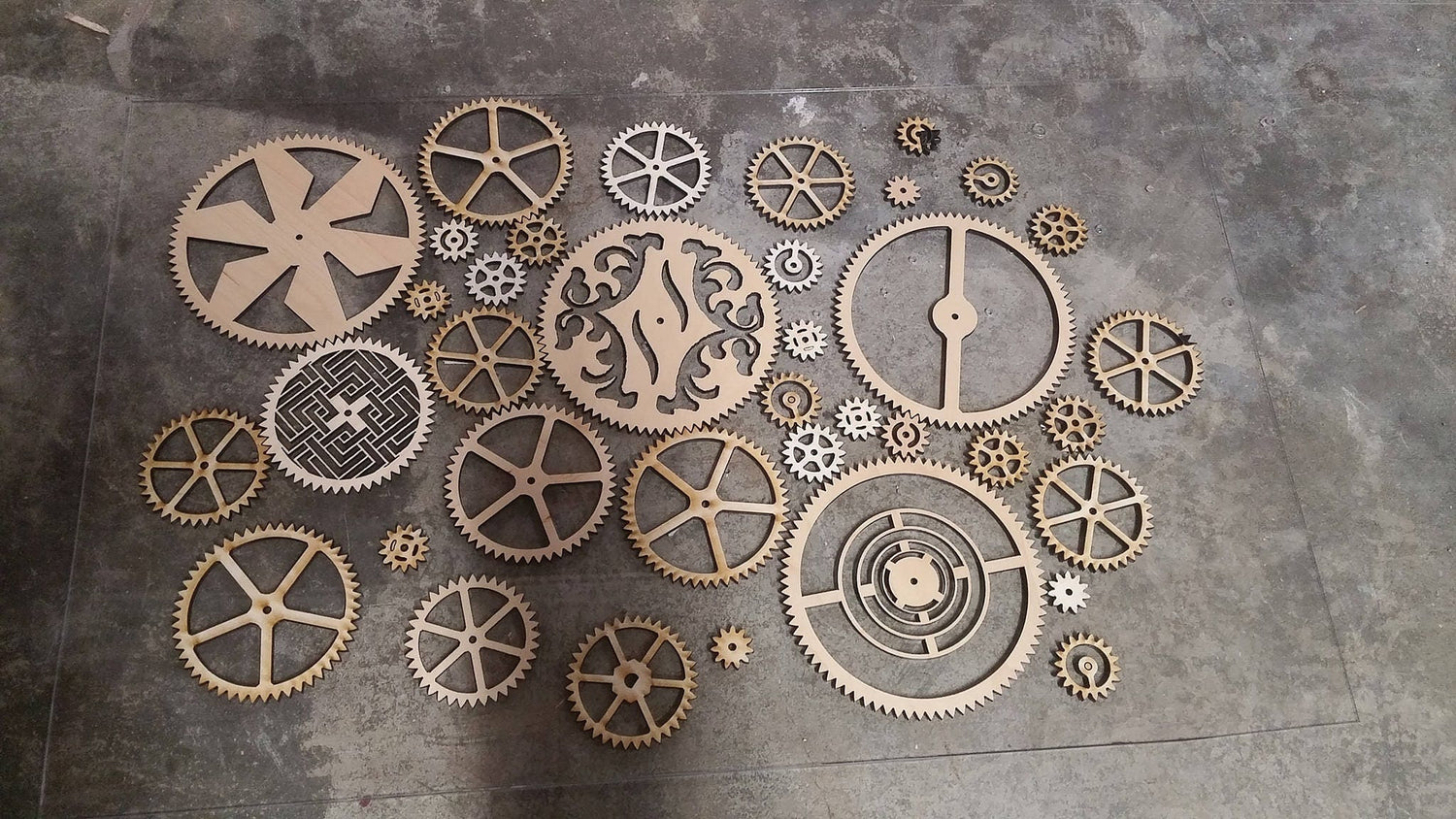 Large Steampunk Elegant Gear SVG Laser Cut Ready File Lord and Lady Towers