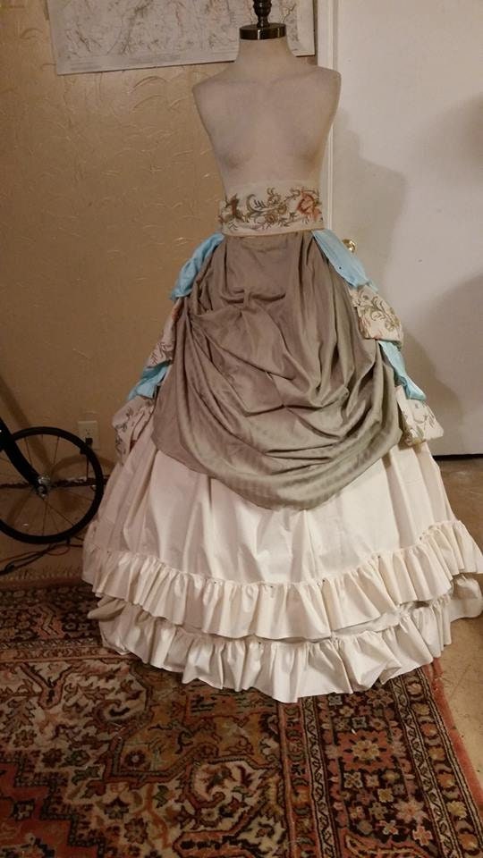Steampunk Inspired Civil War Style Multi Layered Hoop Skirt Lord and Lady Towers