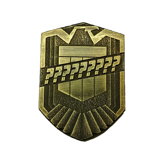 Custom Name Wooden Judge Dredd Badge with Magnetic Backing included. Durable! Lord and Lady Towers