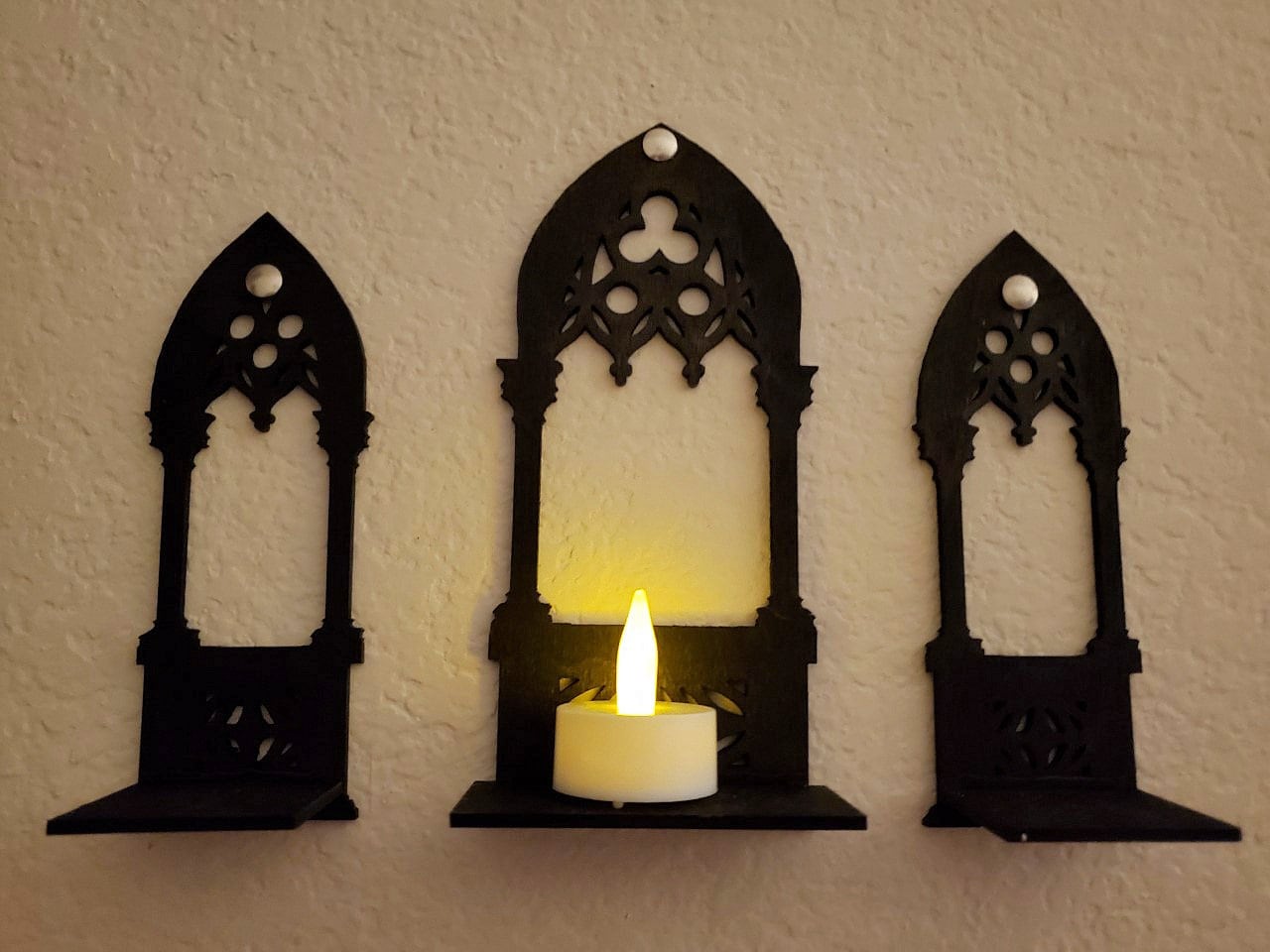 Gothic Arch Architecture Candle holder Digital Files for Laser cutter, 3D Printer, Cricut, ETC. Lord and Lady Towers