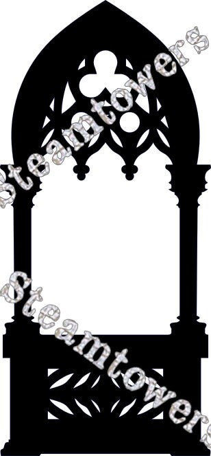 Gothic Arch Architecture Candle holder Digital Files for Laser cutter, 3D Printer, Cricut, ETC. Lord and Lady Towers