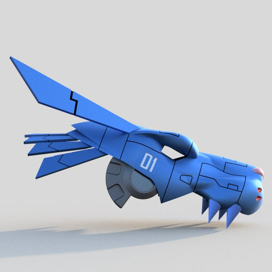 Metal Garurumon 3d printable Digimon helmet ***STL file*** Lord and Lady Towers