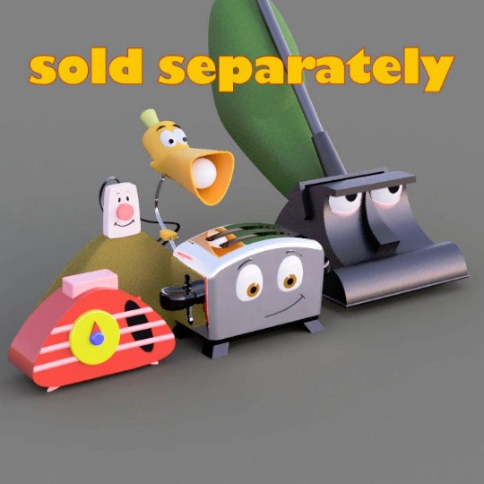Brave Little Toaster Lampy 3D printing STL file Lord and Lady Towers