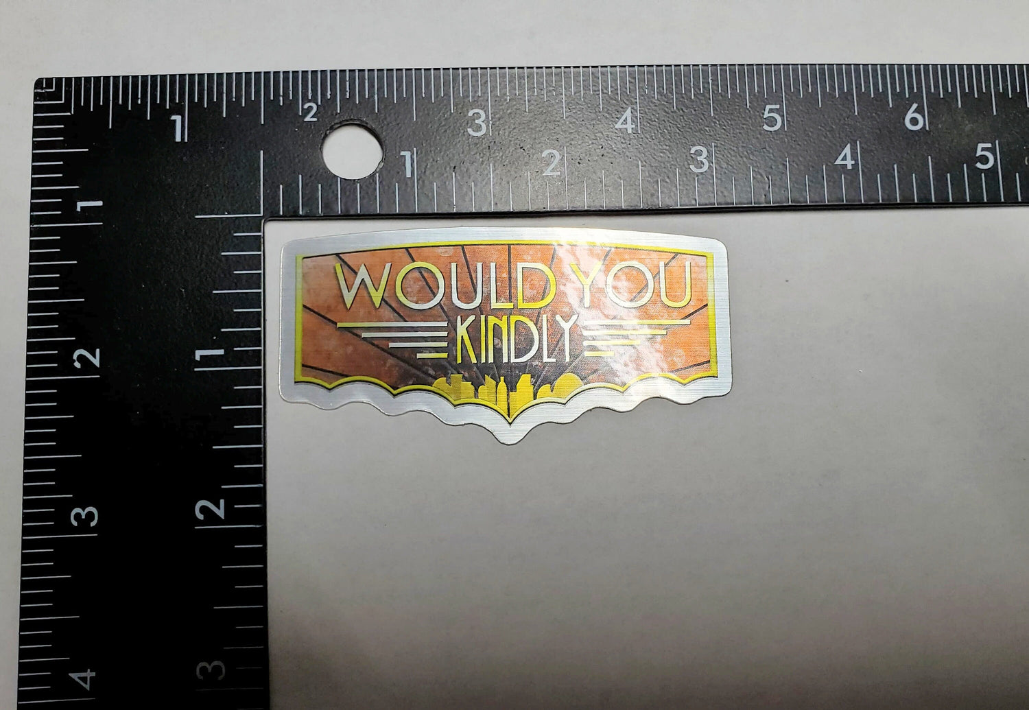 Would You Kindly Bioshock Inspired Aluminum Backed Stickers Lord and Lady Towers