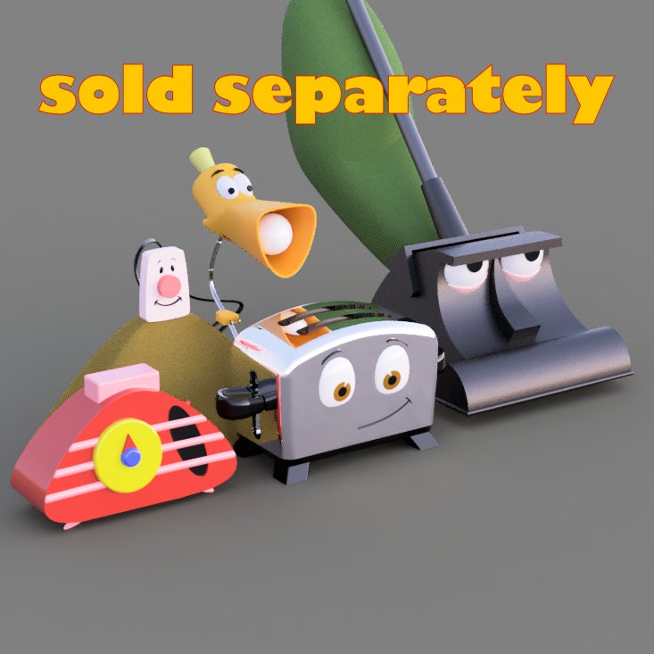 Brave Little Toaster Movie Kirby Vacuum 3D printing STL file Lord and Lady Towers