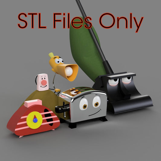 Brave Little Toaster Whole Set Group 3D printing STL file *Download only* Lord and Lady Towers