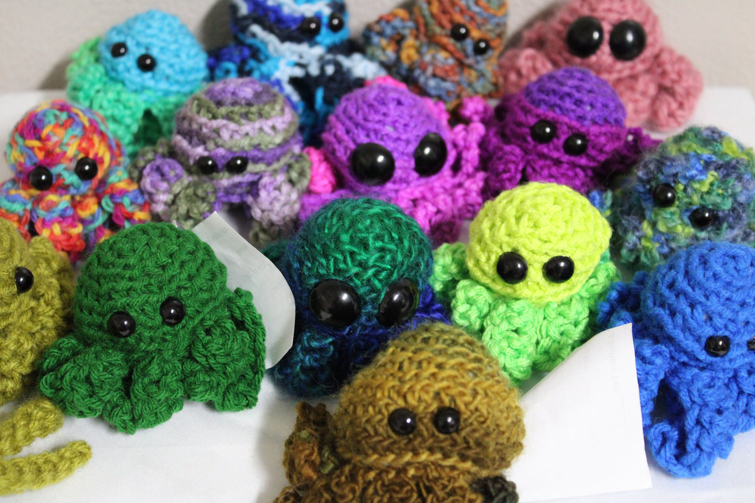 Octobabies Crocheted Adoptable Octopus Plush Lord and Lady Towers