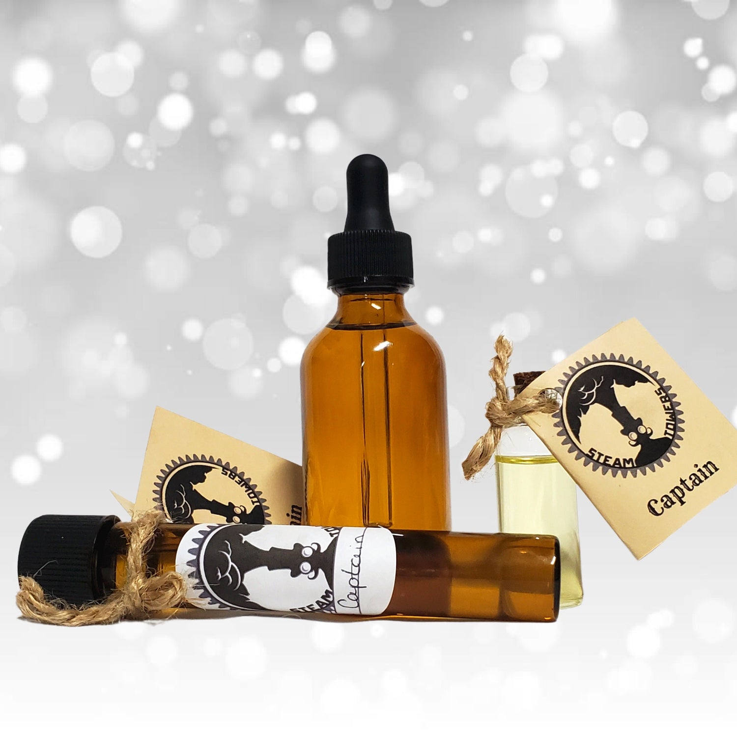 SALE! Steampunk Pirate Scented Beard and Hair Oil Lord and Lady Towers