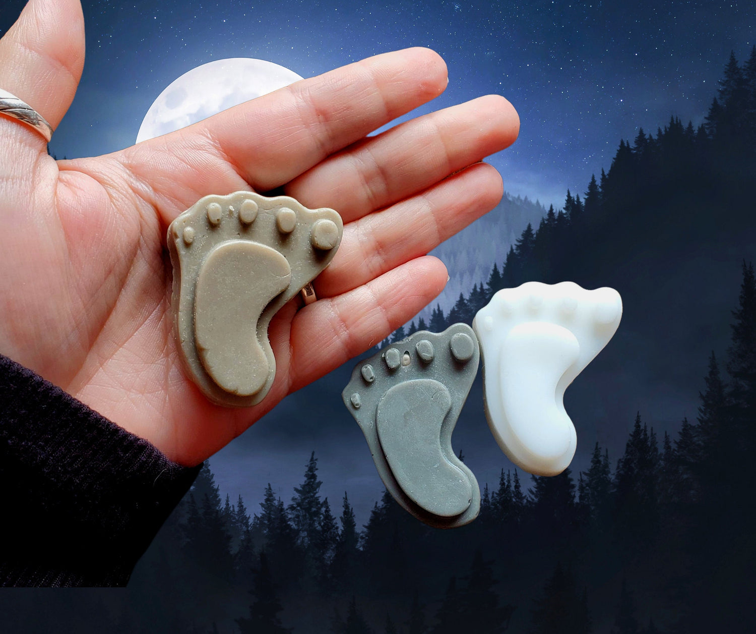 Bigfoot Cryptid Soap Handmade in Southern Oregon Lord and Lady Towers