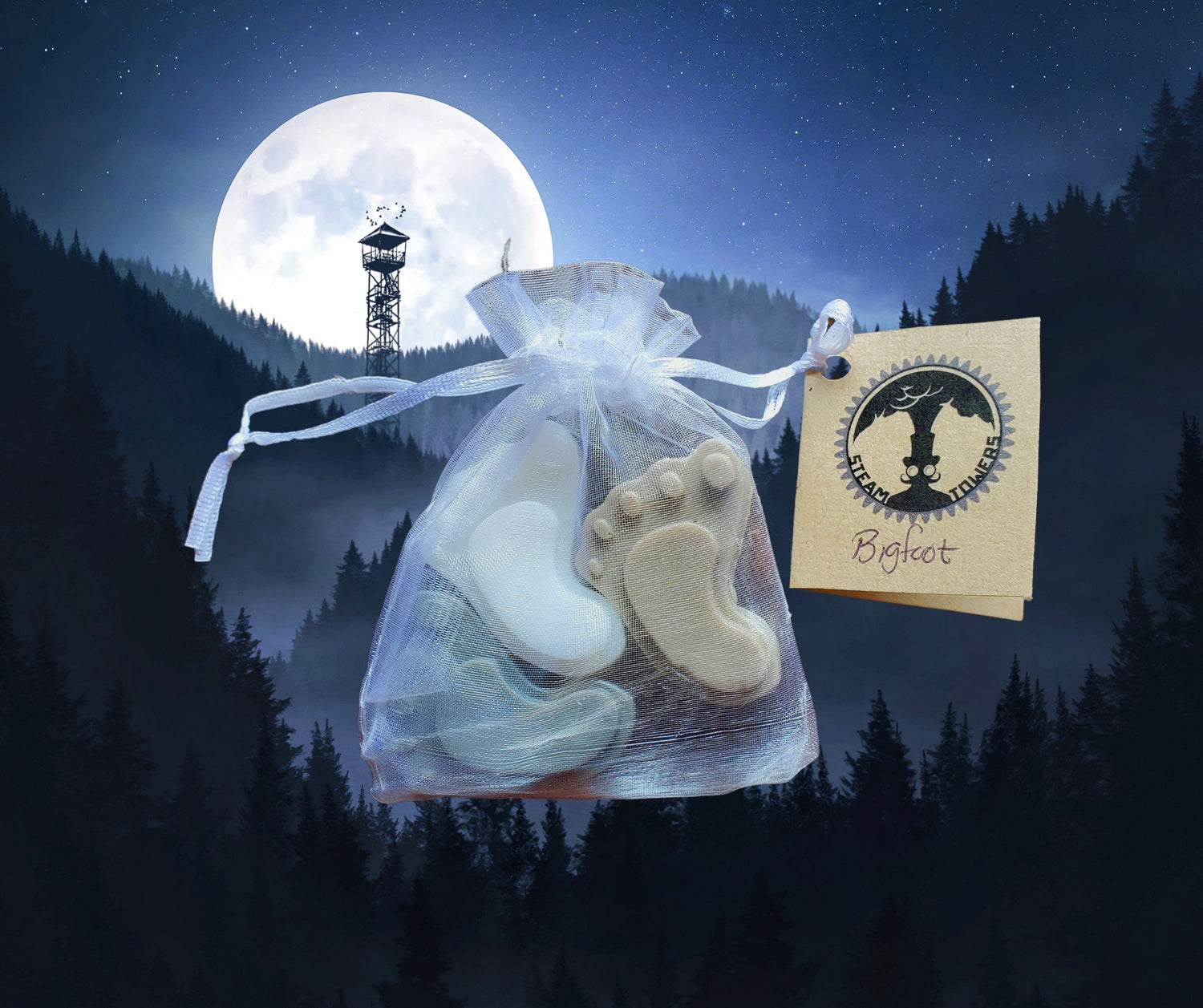 Bigfoot Cryptid Soap Handmade in Southern Oregon Lord and Lady Towers