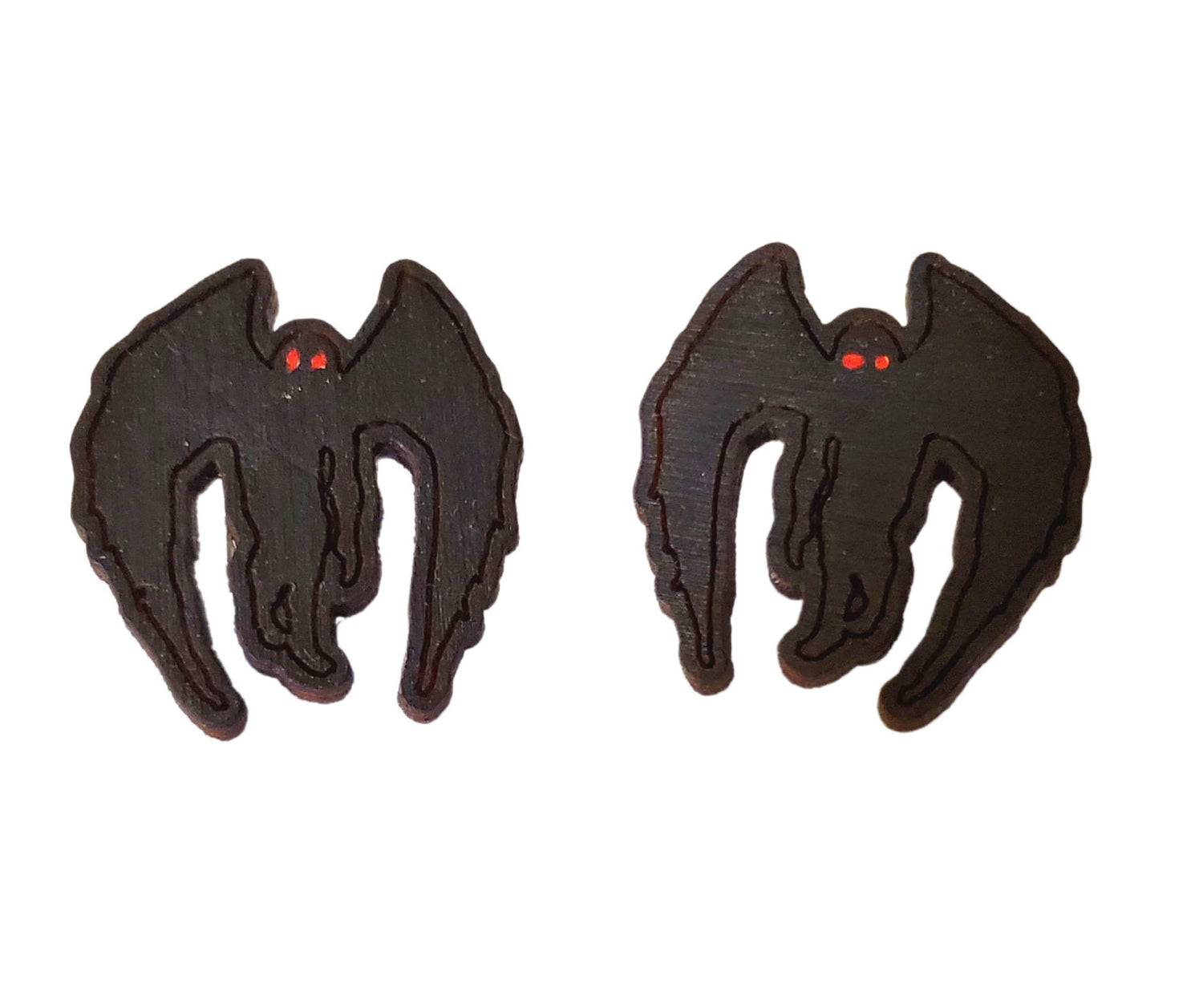 Fun Mothman Cryptid Post/Stud Earrings Lord and Lady Towers