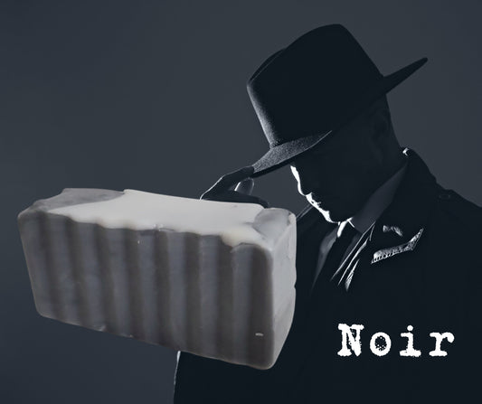 Handmade Noir Soap, Scented like a 1940s gritty crime drama Lord and Lady Towers