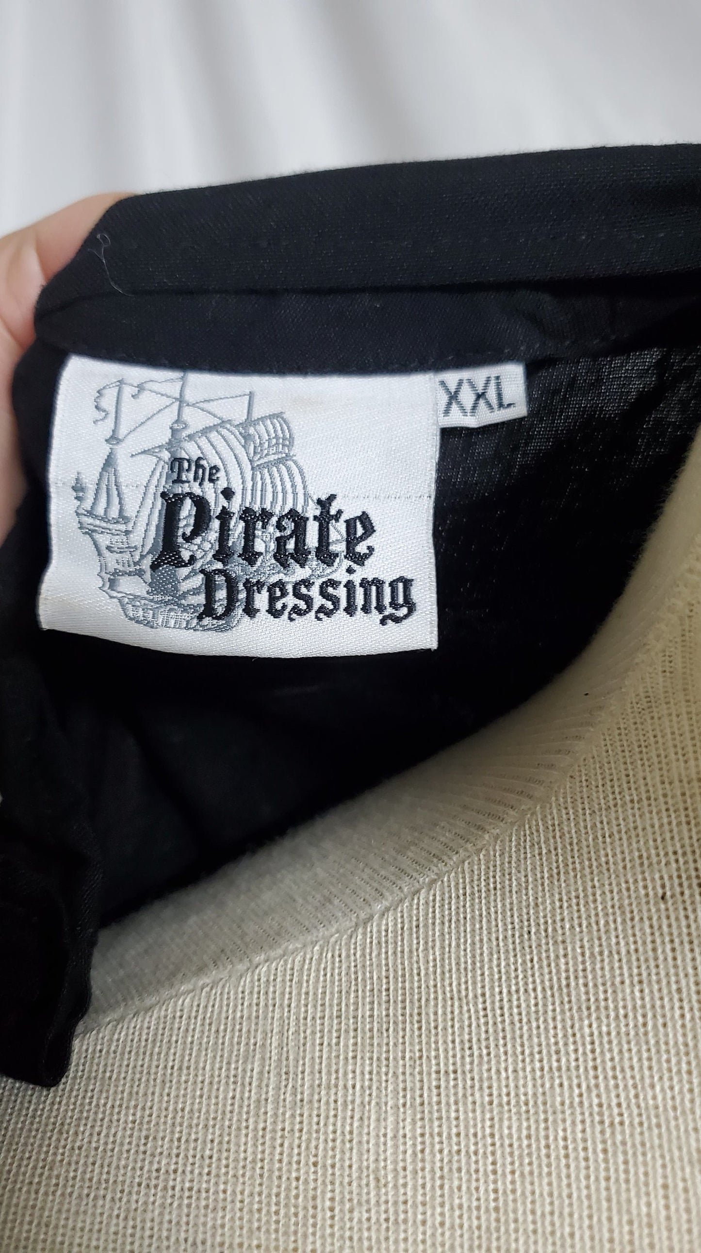 Women's Pirate Shirt in Black 2xl Lord and Lady Towers