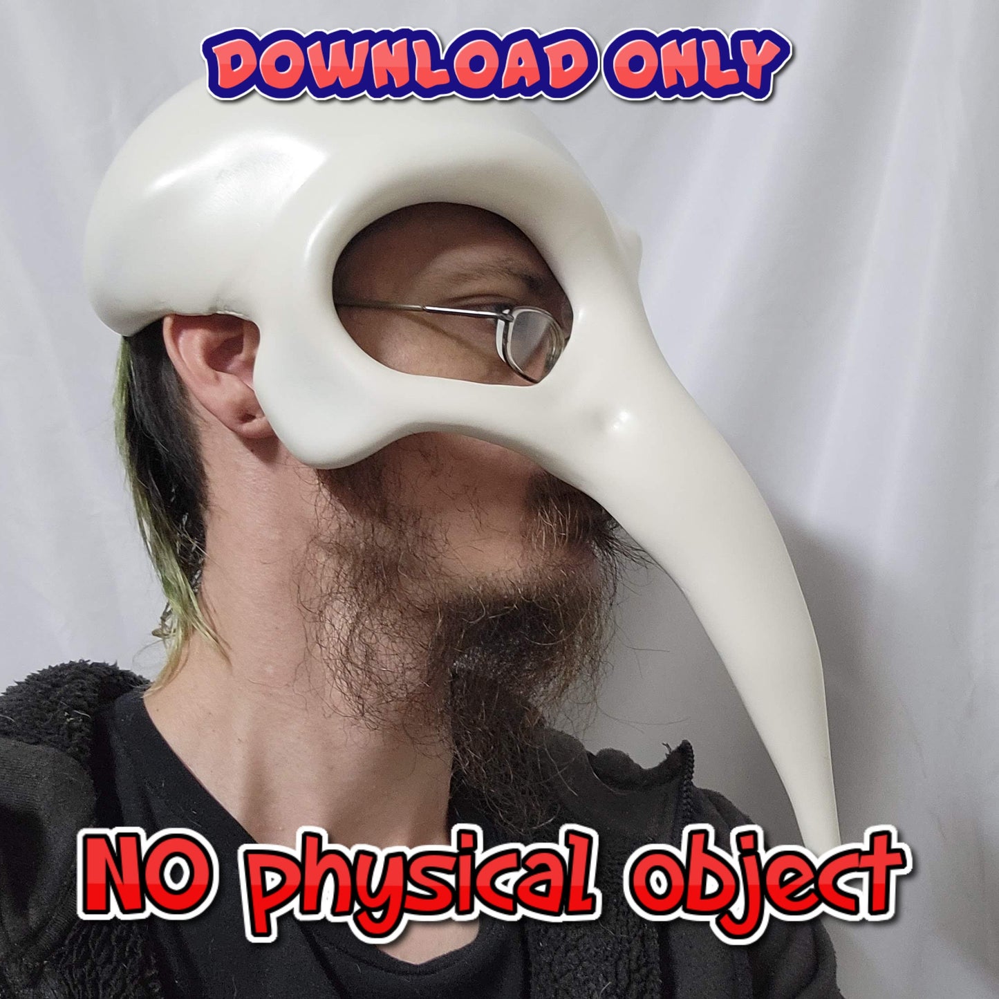 3D Print file for Crow Skull Helmet (as seen on tik tok) Lord and Lady Towers