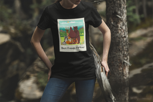 Best Friends Forever Bigfoot Cryptid Short Sleeve Tee